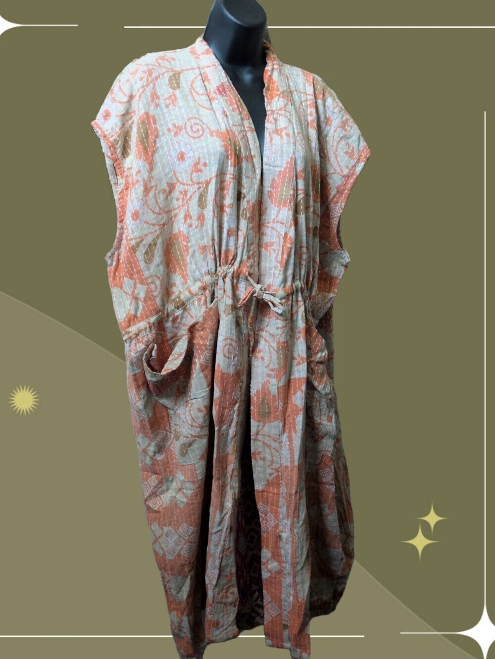 ✨ Nwt Kantha Bae Short Sleeve Dreamweaver Kimono Robe OSFM